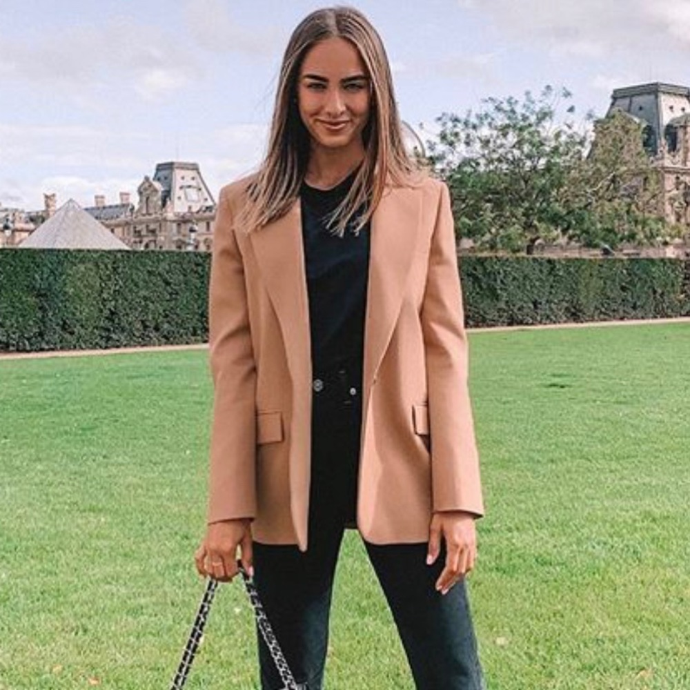 Zara oversized tan blazer- new with tags